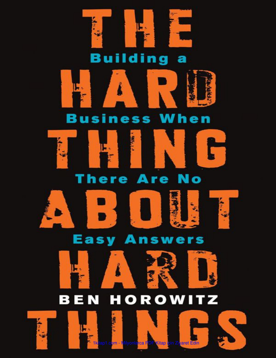 the hard thing about hard things 241128 192905 Kitap Kapağı