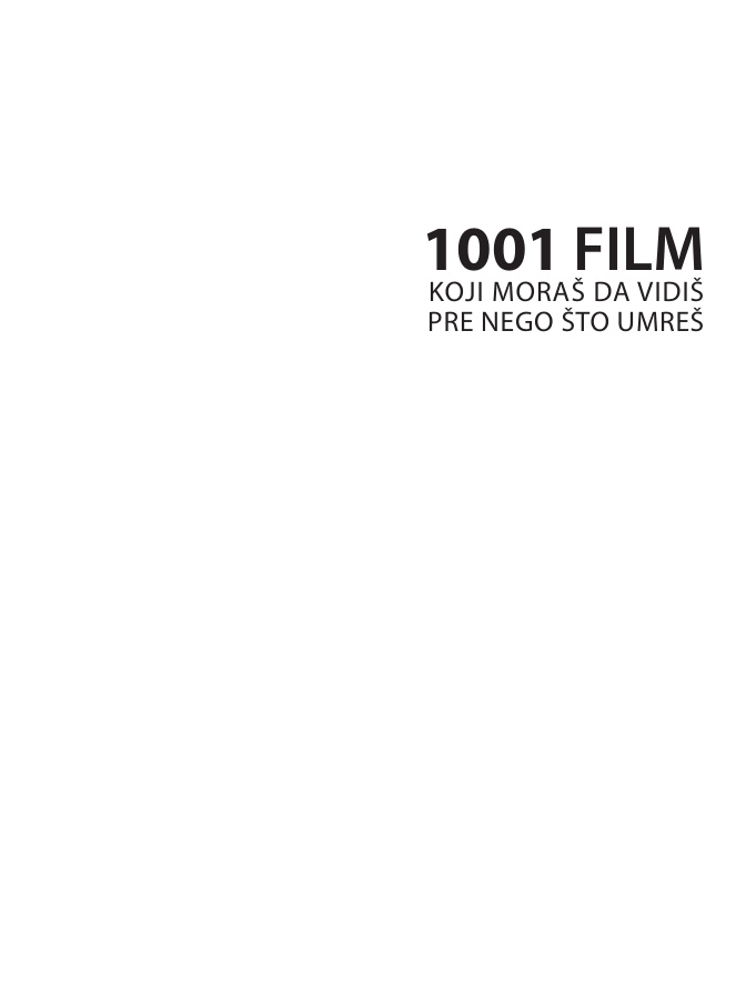 1001 film koji moras da vidis pre nego sto umres Serbian Edition Steven Jay Schneider Kitap Kapağı