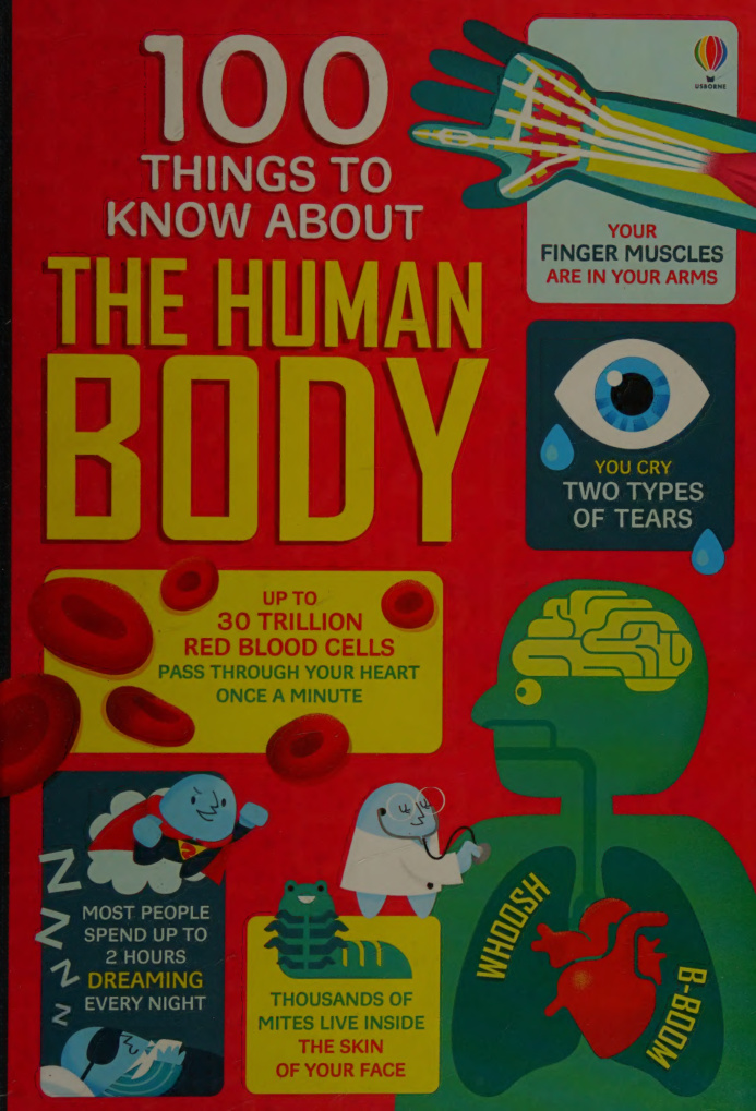 100 Thing to Know about the human body Usborne Publishing Kitap Kapağı