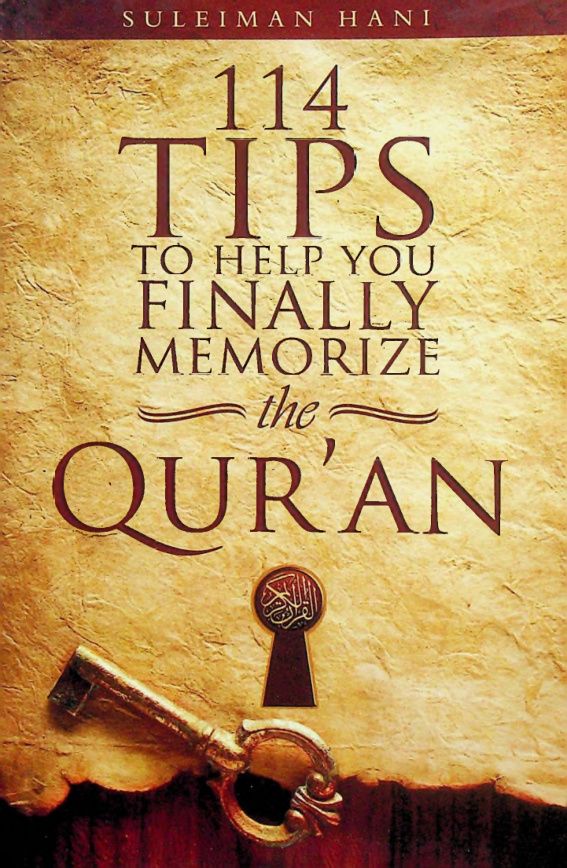 114 Tips to Help You Finally Memorize the Quran Sulaiman Hani Kitap Kapağı