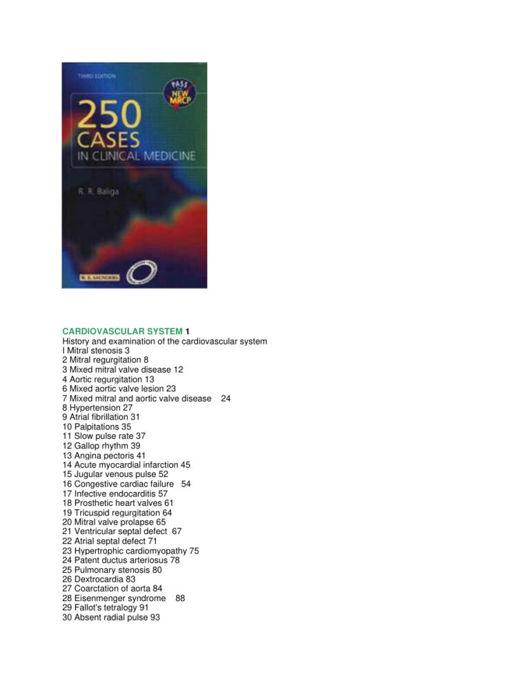 250 Short Cases in Clinical Medicine Ragavendra R Baliga Z Library Kitap Kapağı