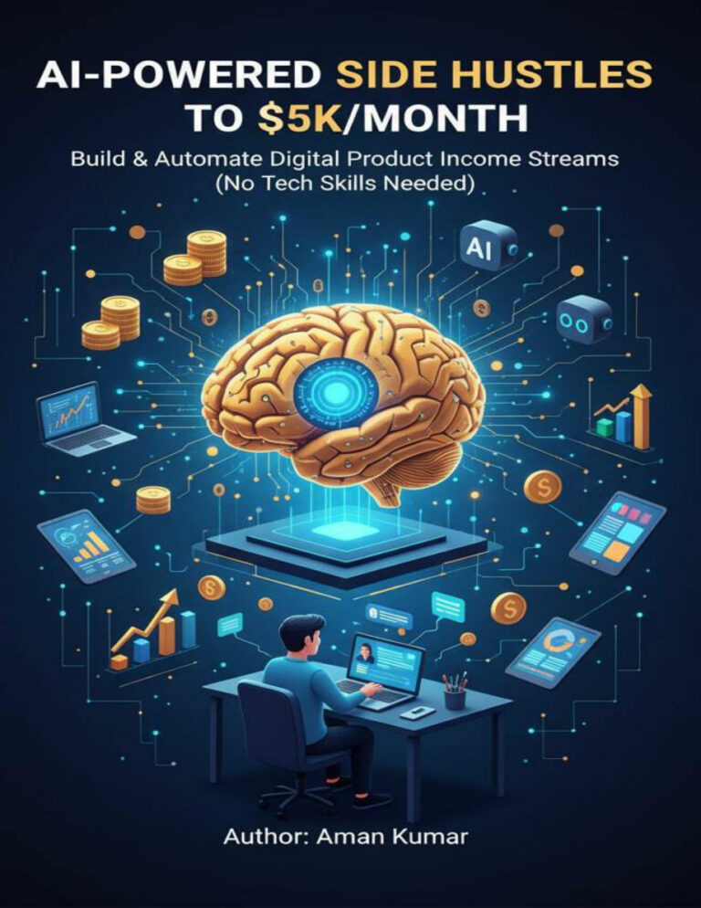AI Powered Side Hustles to KMonth Aman Kumar Kitap Kapağı