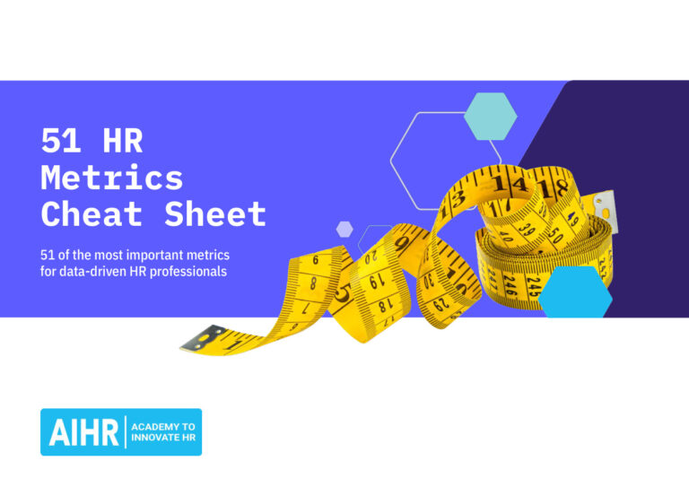 AIHR HR Metrics Cheat sheet Kitap Kapağı