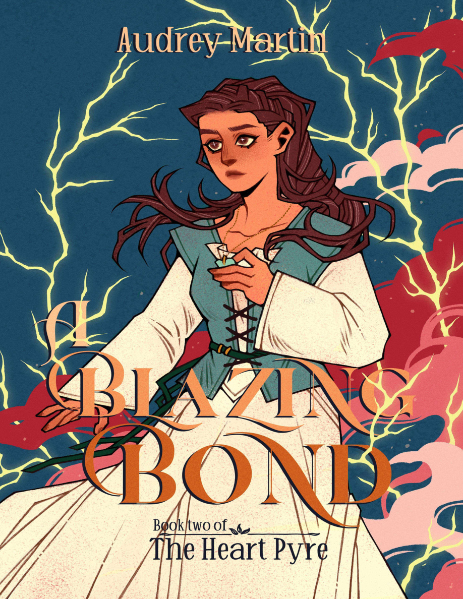 A Blazing Bond Audrey Martin Kitap Kapağı