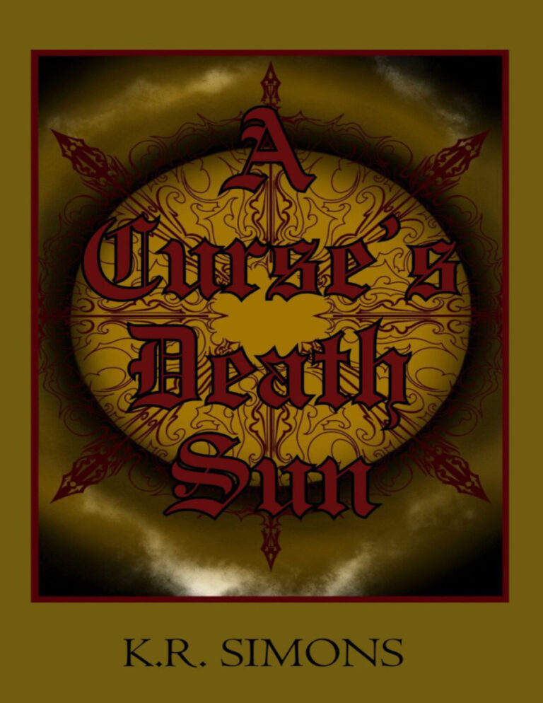A Curse Death Sun KR Simoms Kitap Kapağı