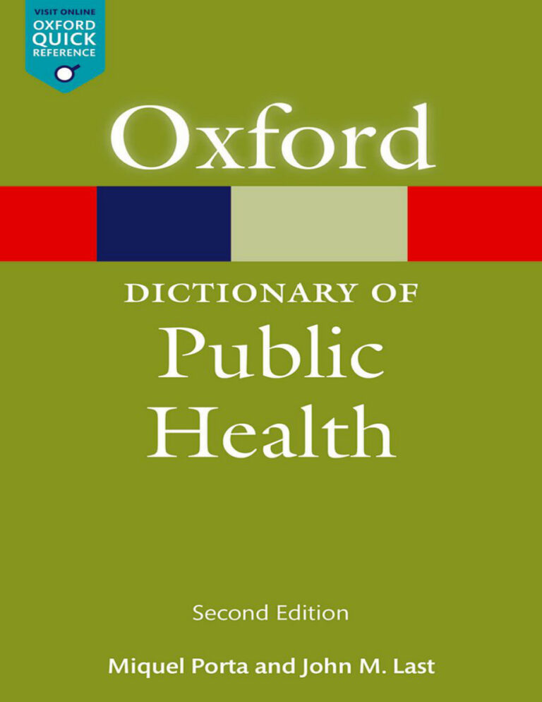 A Dictionary of Public Health Miquel Porta, John M Last Z Library Kitap Kapağı