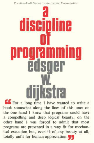 A Discipline of Programming Edsger Kitap Kapağı
