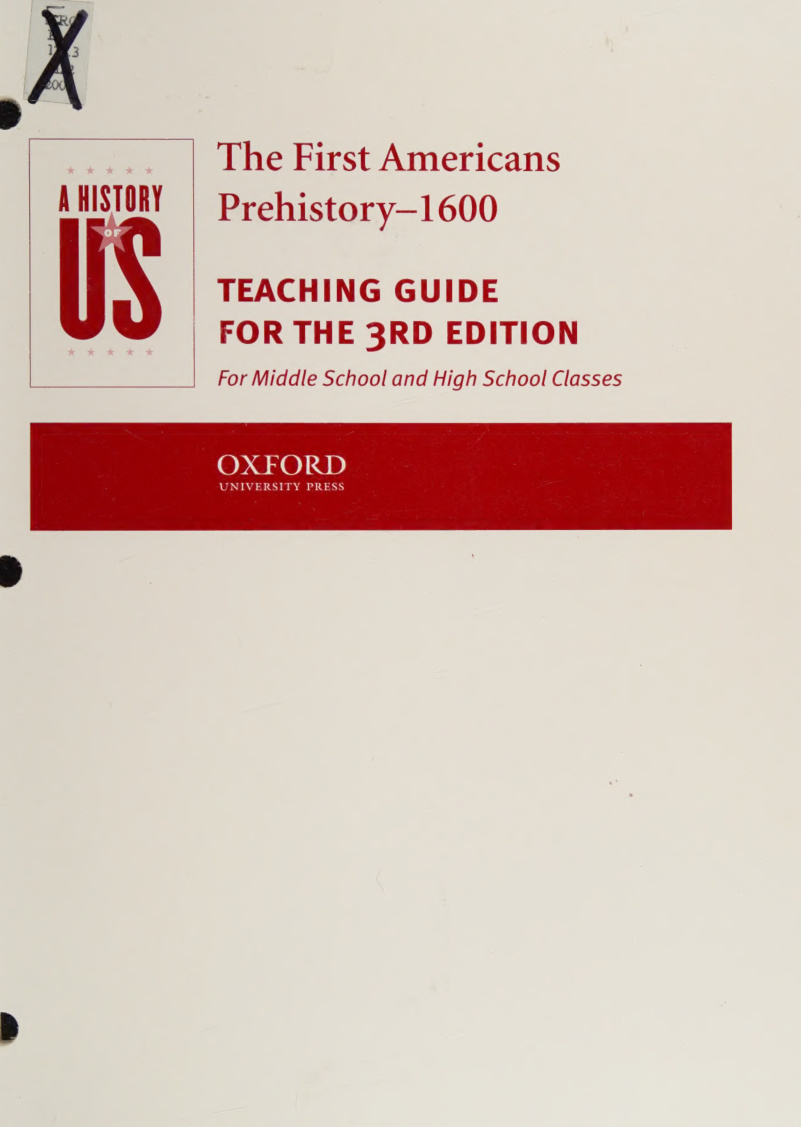 A History of US The First Americans Prehistory 1600 Joy Hakim Kitap Kapağı