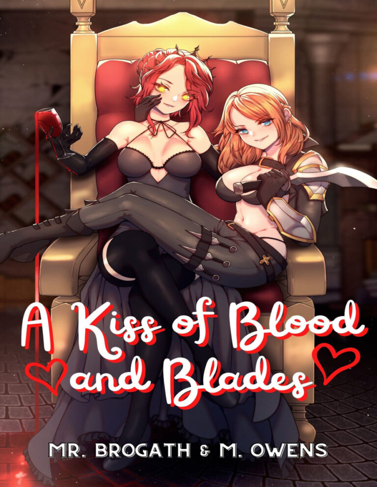 A Kiss of Blood and Blades Tales of Love and Magic Yuri Light Novels Book 5 Mr Brogath Kitap Kapağı