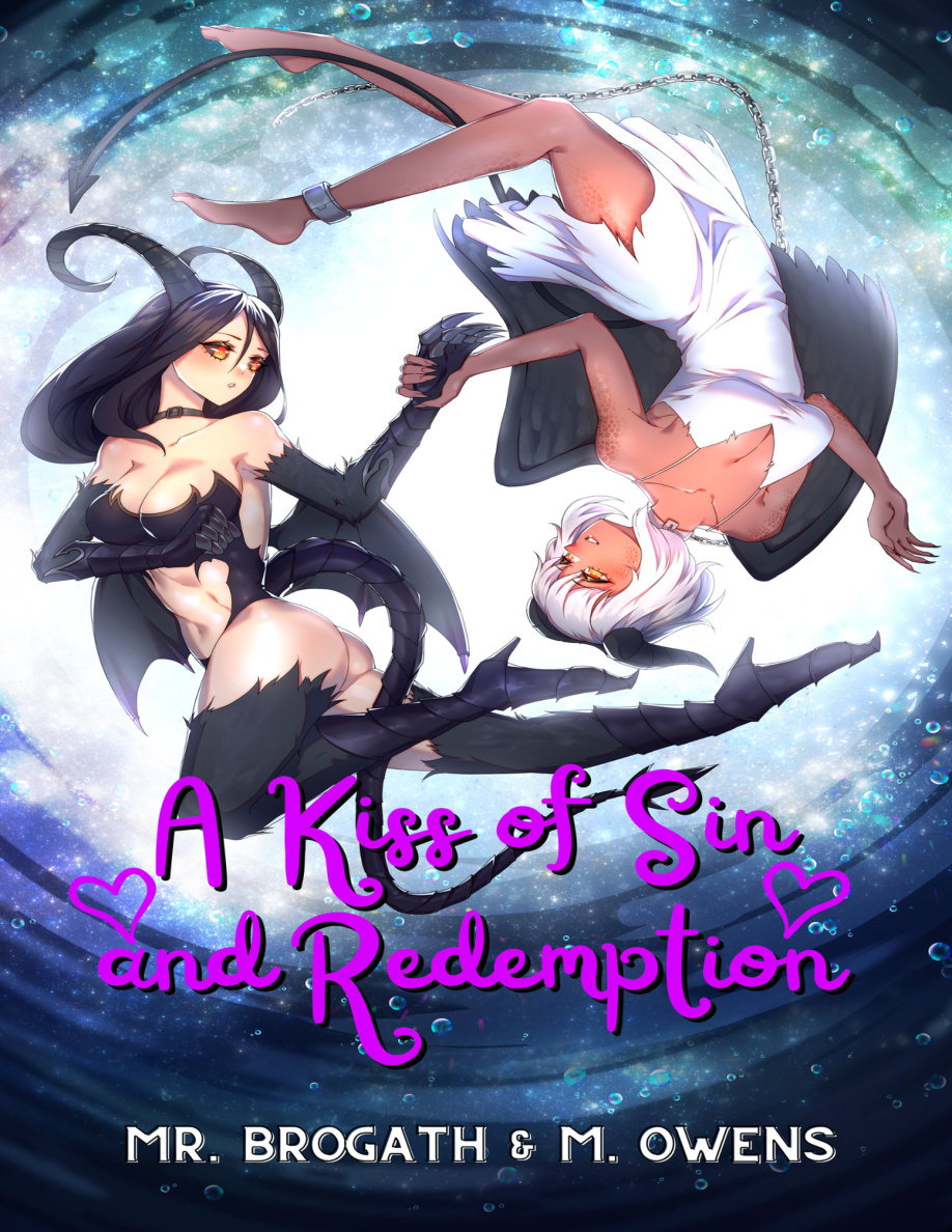A Kiss of Sin and Redemption Tales of Love and Magic Yuri Light Novels Book 8 Mr Brogath Kitap Kapağı