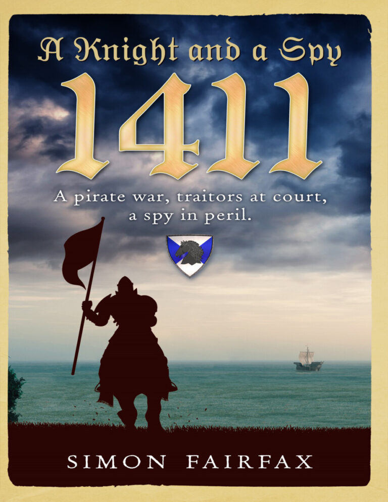 A Knight and a Spy 1411 Simon Fairfax Kitap Kapağı
