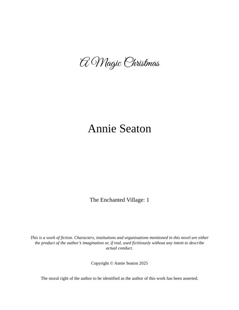 A Magic Christmas Annie Seaton Kitap Kapağı