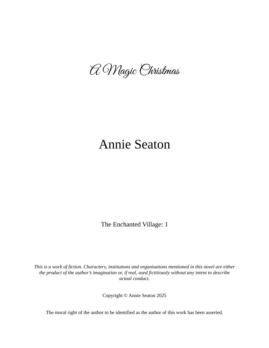 A Magic Christmas Annie Seaton Kitap Kapağı