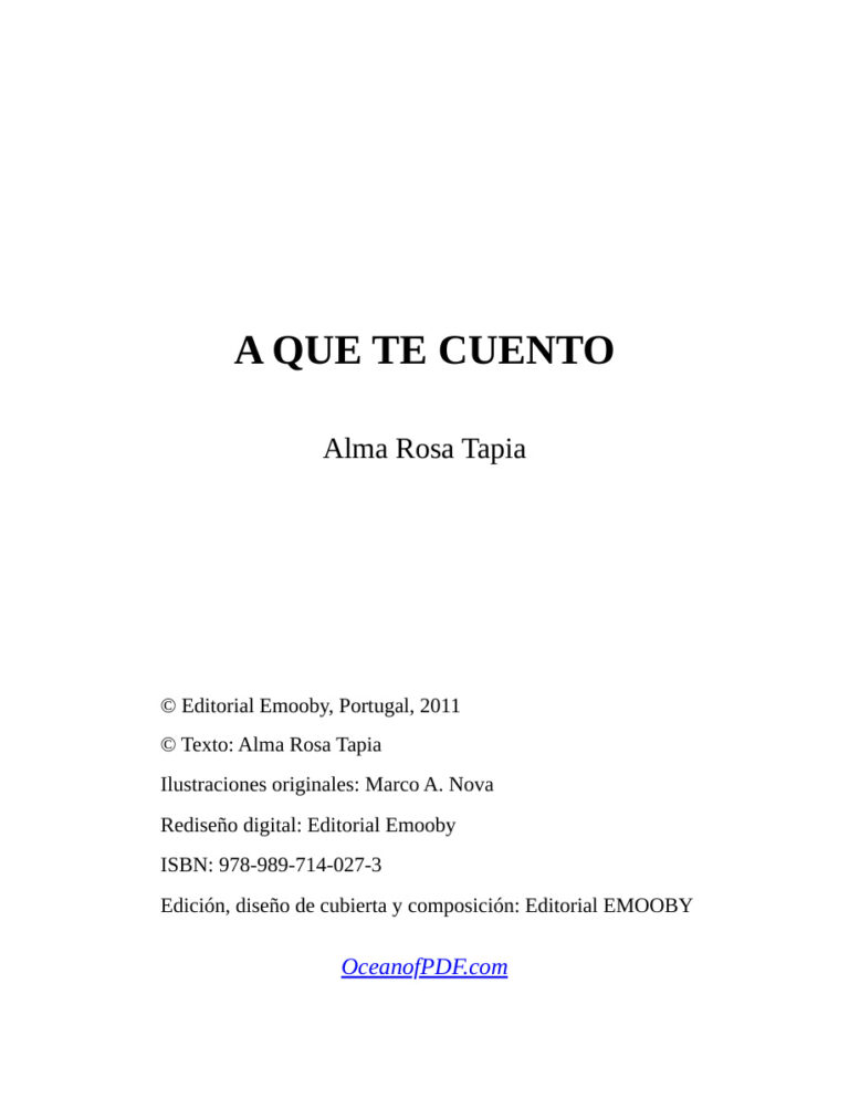 A Que Te Cuento Spanish Edition Alma Rosa Tapia Kitap Kapağı