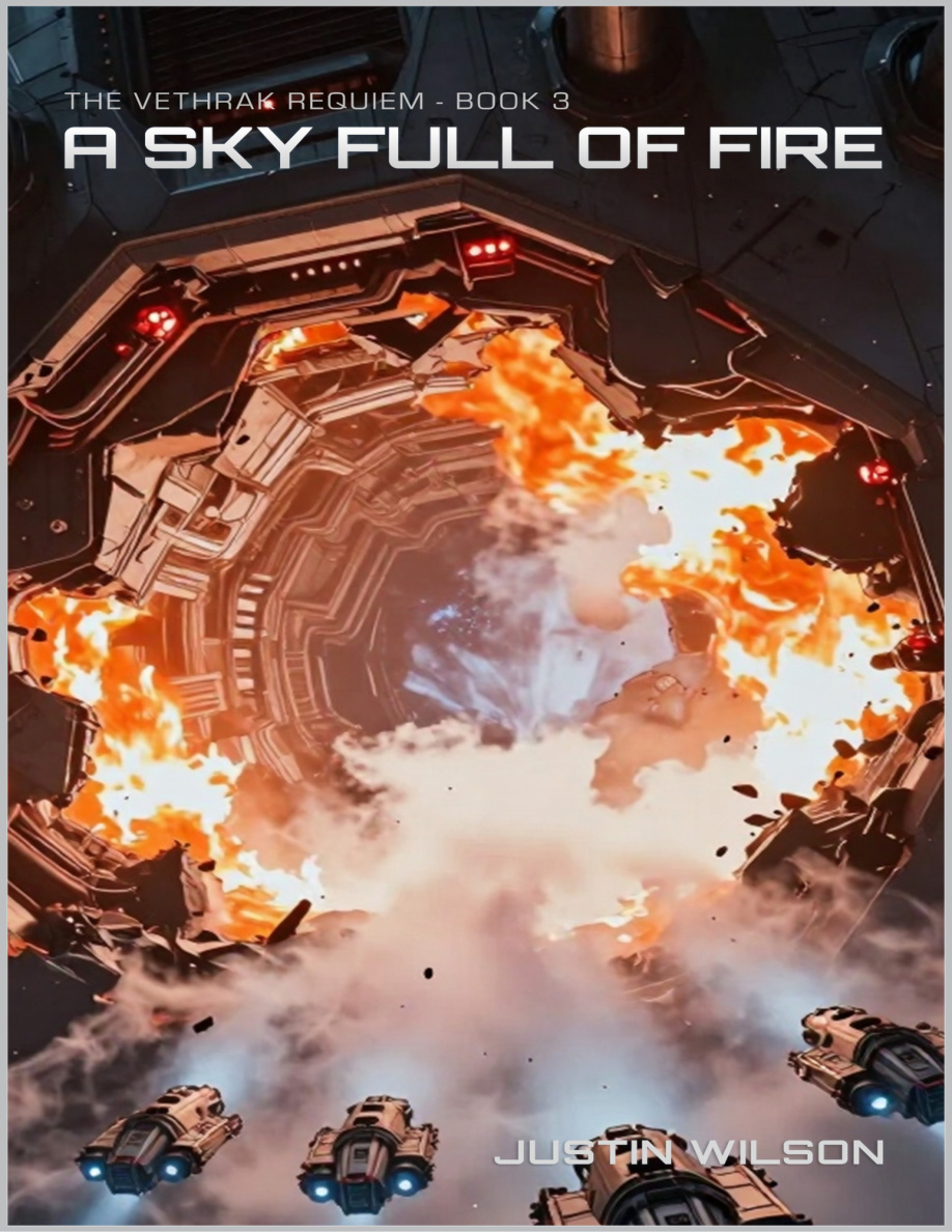 A Sky Full of Fire Justin Wilson Kitap Kapağı