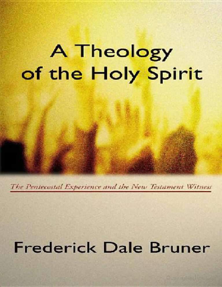 A Theology of the Holy Spirit Frederick Dale Bruner Kitap Kapağı