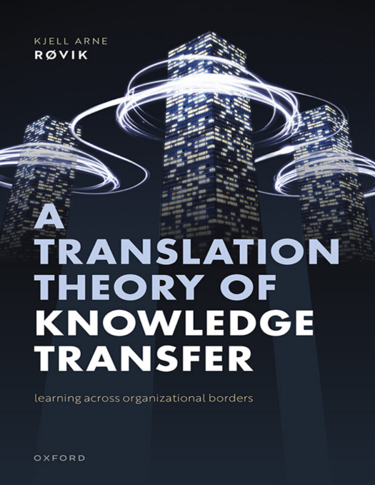 A Translation Theory of Knowledge Transfer Kjell Arne Rovik Kitap Kapağı