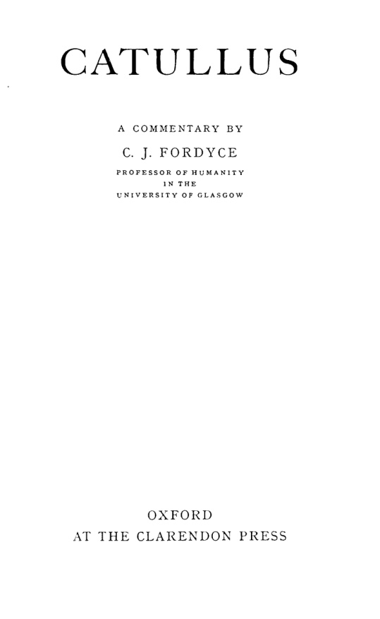 A Commentary on Catullus PDF Download