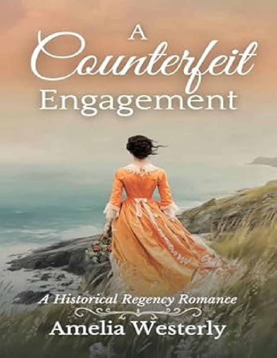 A counterfeit engagement Amelia Westerly Kitap Kapağı