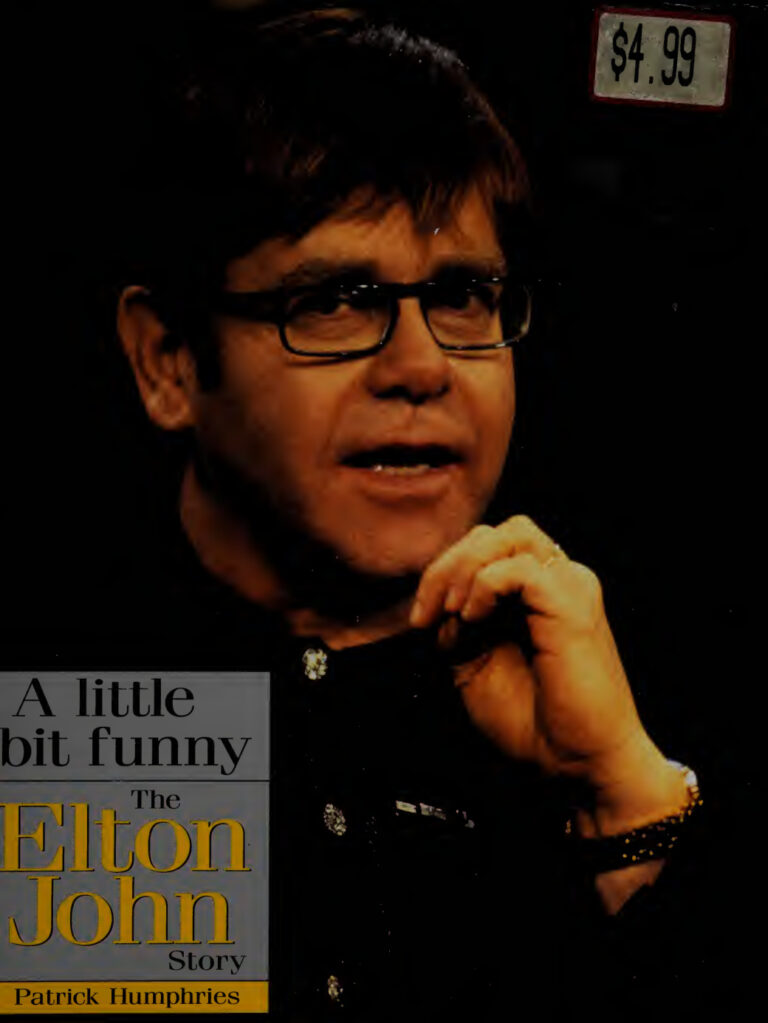A little bit funny the Elton John story Patrick Humphries Kitap Kapağı