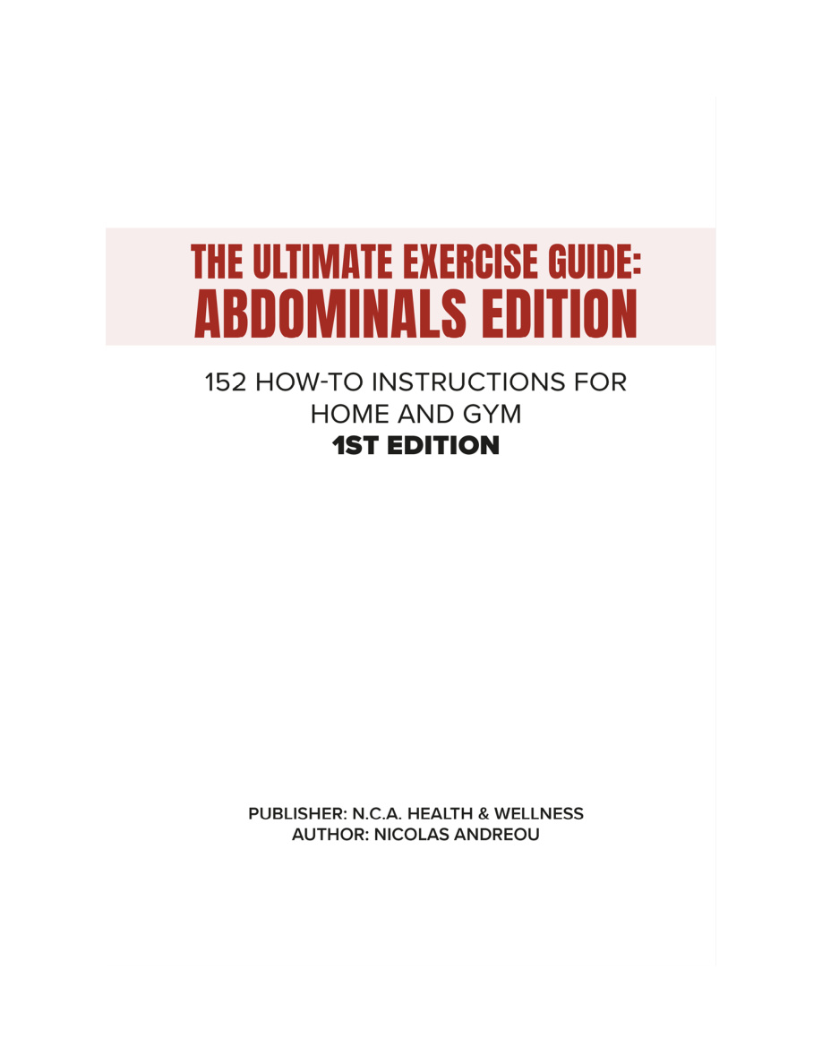 Abdominals Edition Nicolas Andreou Kitap Kapağı