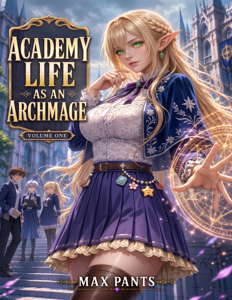 Academy Life as an Archmage Volume One Max Pants Kitap Kapağı