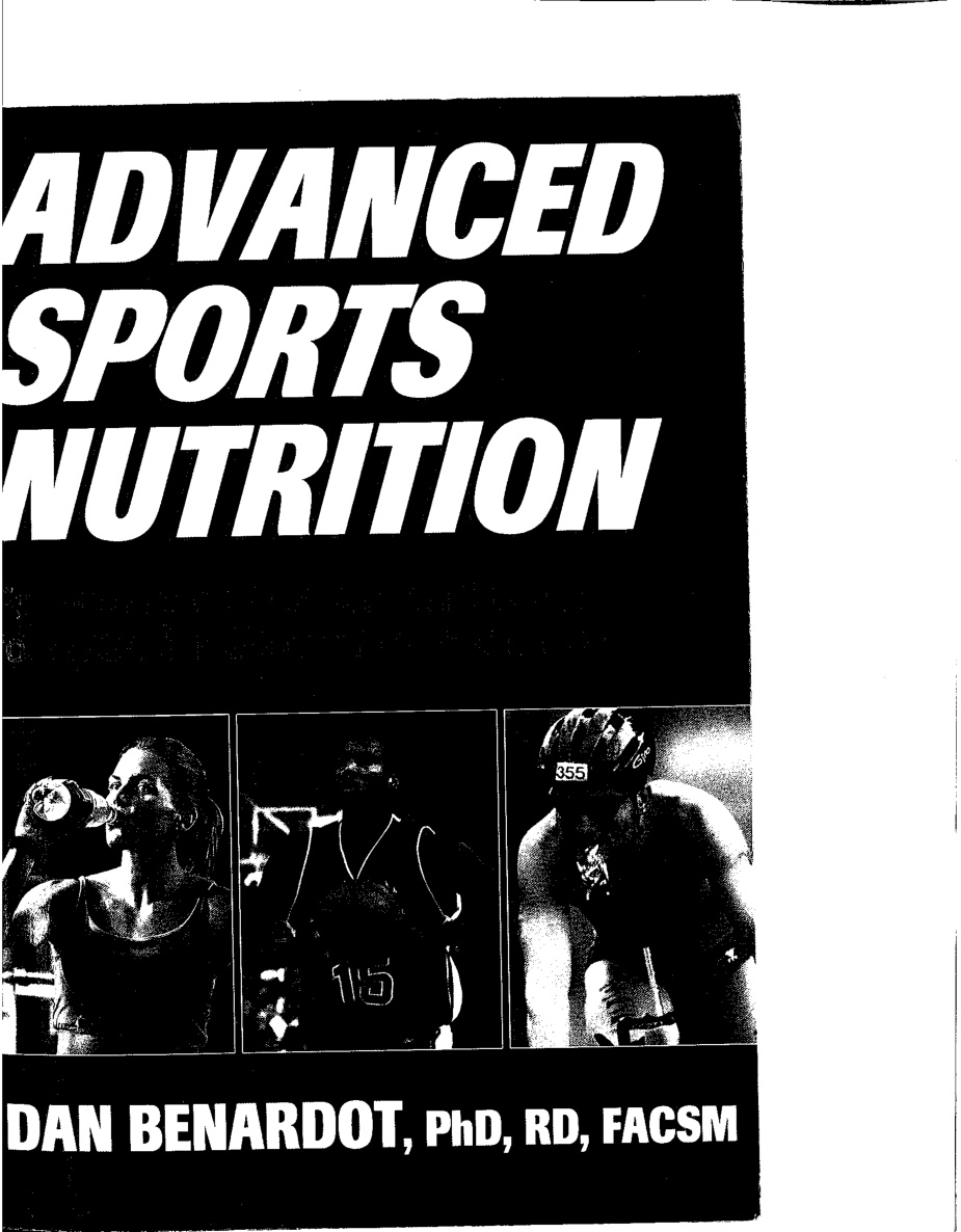 Advanced Sports Nutrition Dan Benardot Kitap Kapağı
