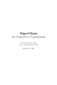 Algorithms For Competitive Programming David Esparza Alba Self Published Kitap Kapağı
