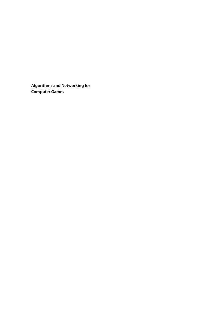 Algorithms and Netorking for Computer Kitap Kapağı