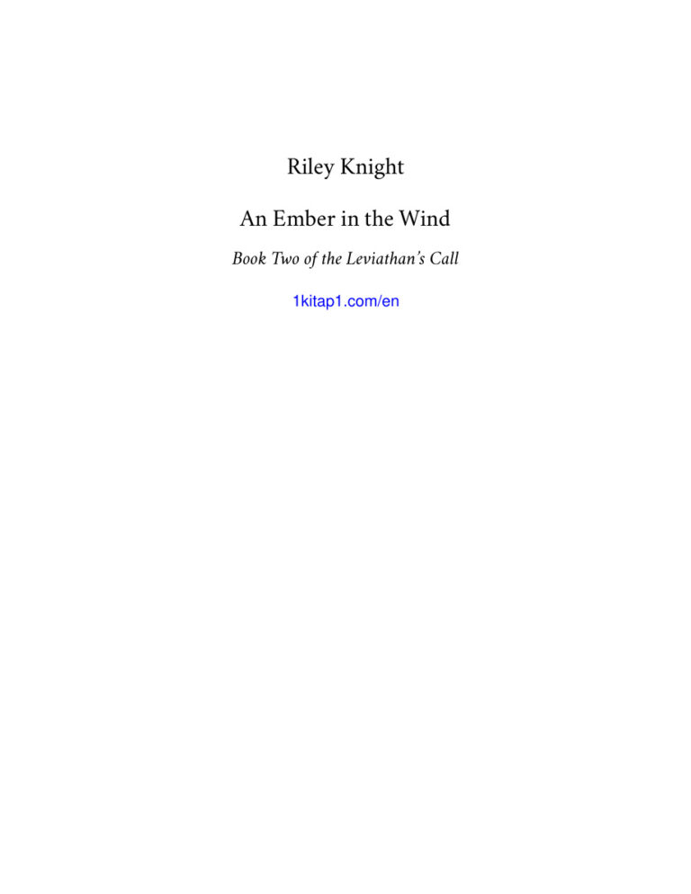 An Ember in the Wind Riley Knight Kitap Kapağı