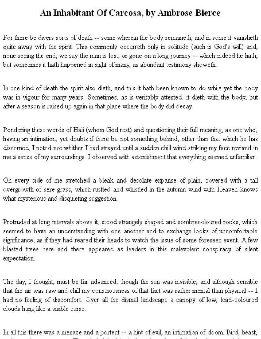 An Inhabitant of Carcosa PDF Download