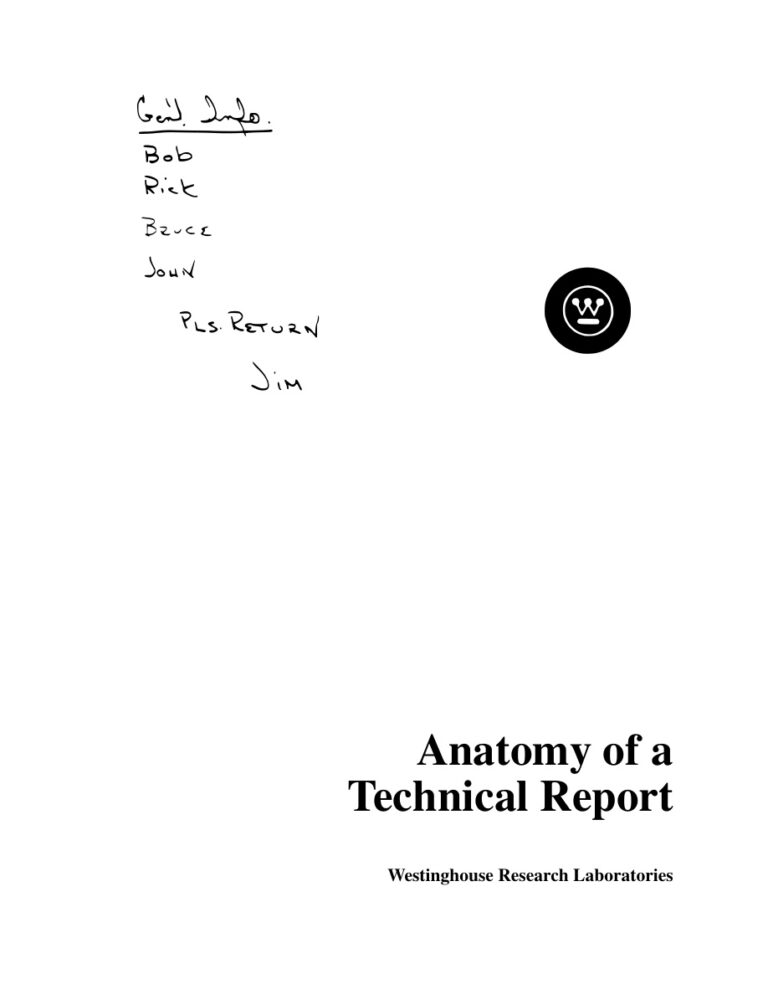 Anatomy of a Technical Report Elise Kitap Kapağı