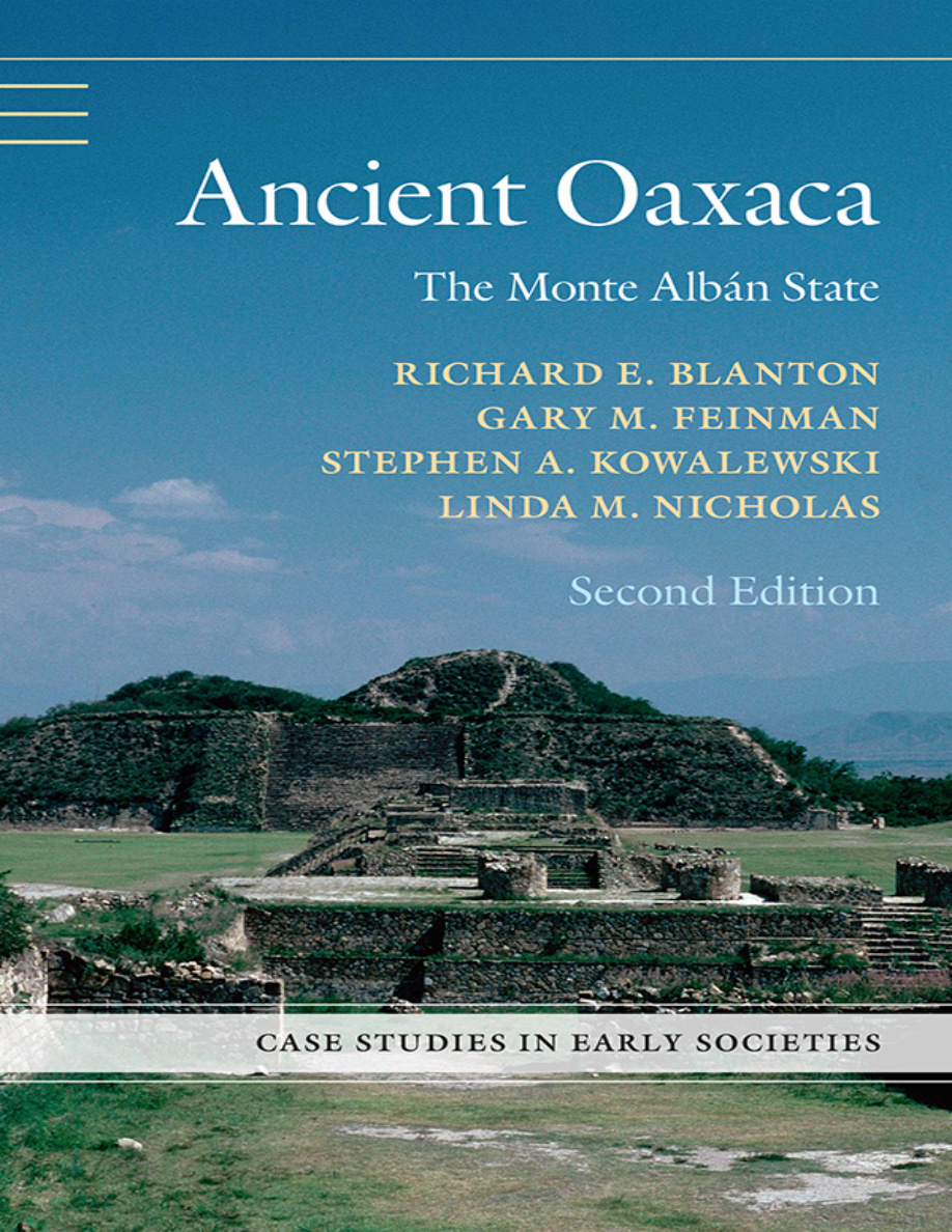 Ancient Oaxaca 2nd Edition Richard E Blanton Kitap Kapağı