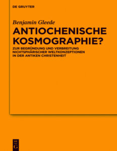 Antiochenische Kosmographie Greek Edition Benjamin Gleede Kitap Kapağı