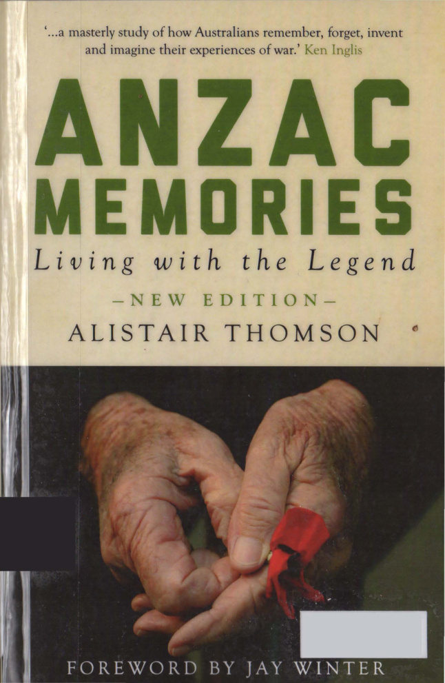 Anzac Memories Living with the Legend PDF Download