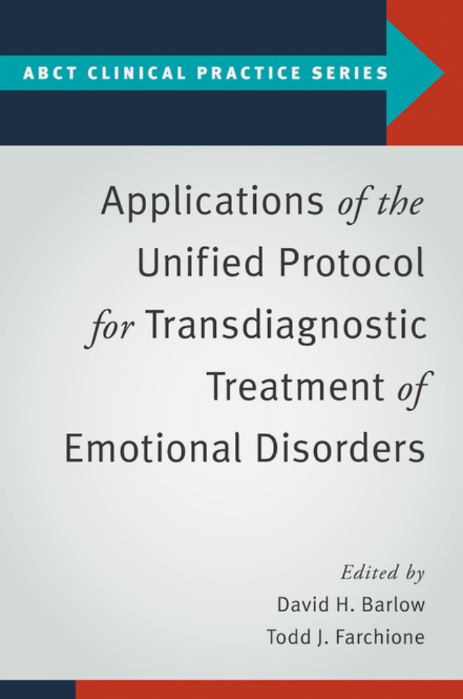 Applications of the Unified Protocol for Transdiagnostic Treatment of Emotional Disorders David H Barlow Kitap Kapağı