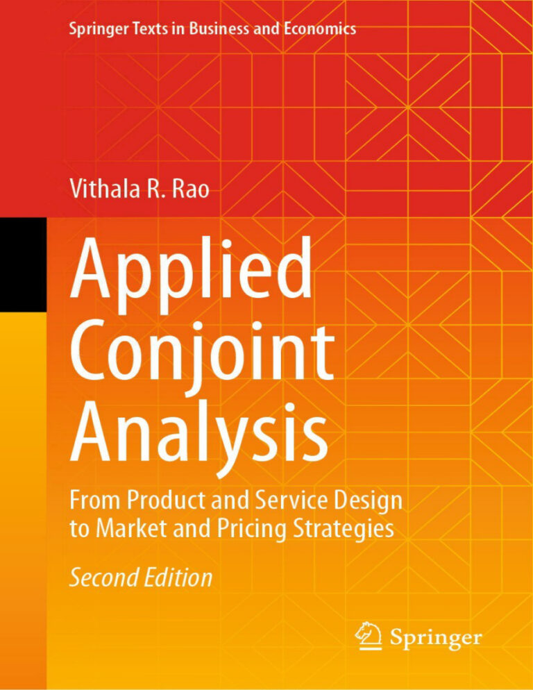 Applied Conjoint Analysis 2nd Edition Vithala R Rao Kitap Kapağı