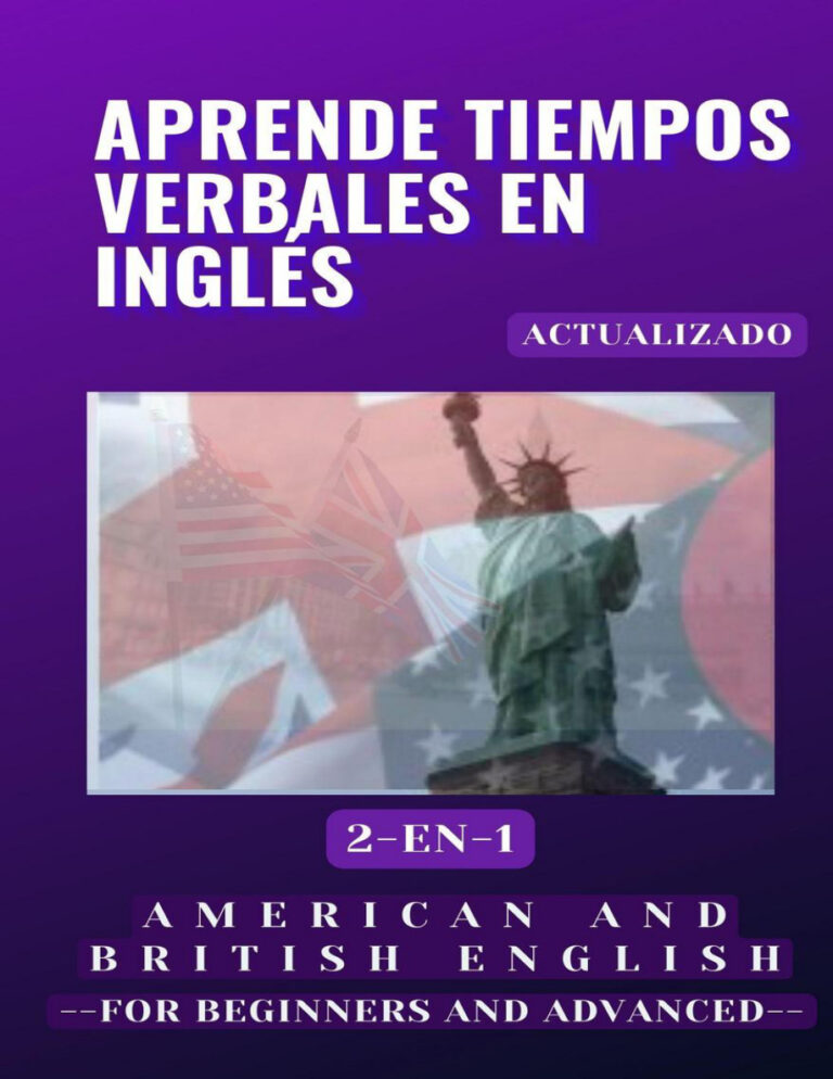 Aprende tiempos verbales en ingles Spanish Edition Learn English Easy Kitap Kapağı
