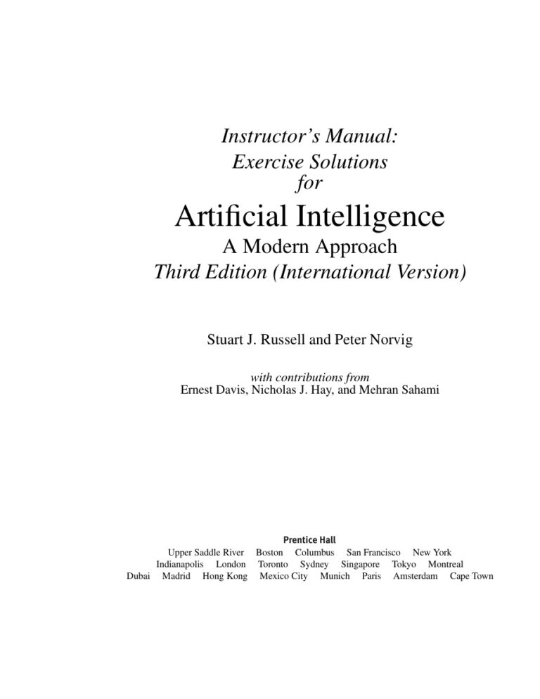 Artificial Intelligence A Modern Kitap Kapağı