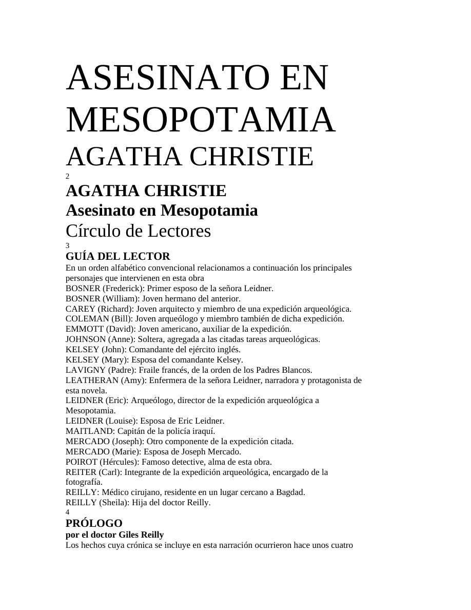 Asesinato en Mesopotamia PDF Download