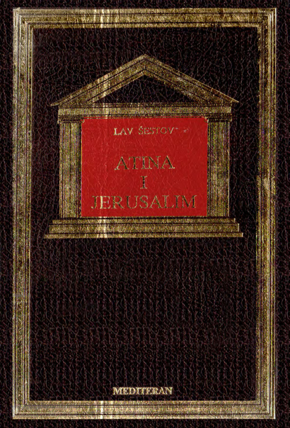 Atina i Jerusalim Serbian Edition Lav Sestov Kitap Kapağı