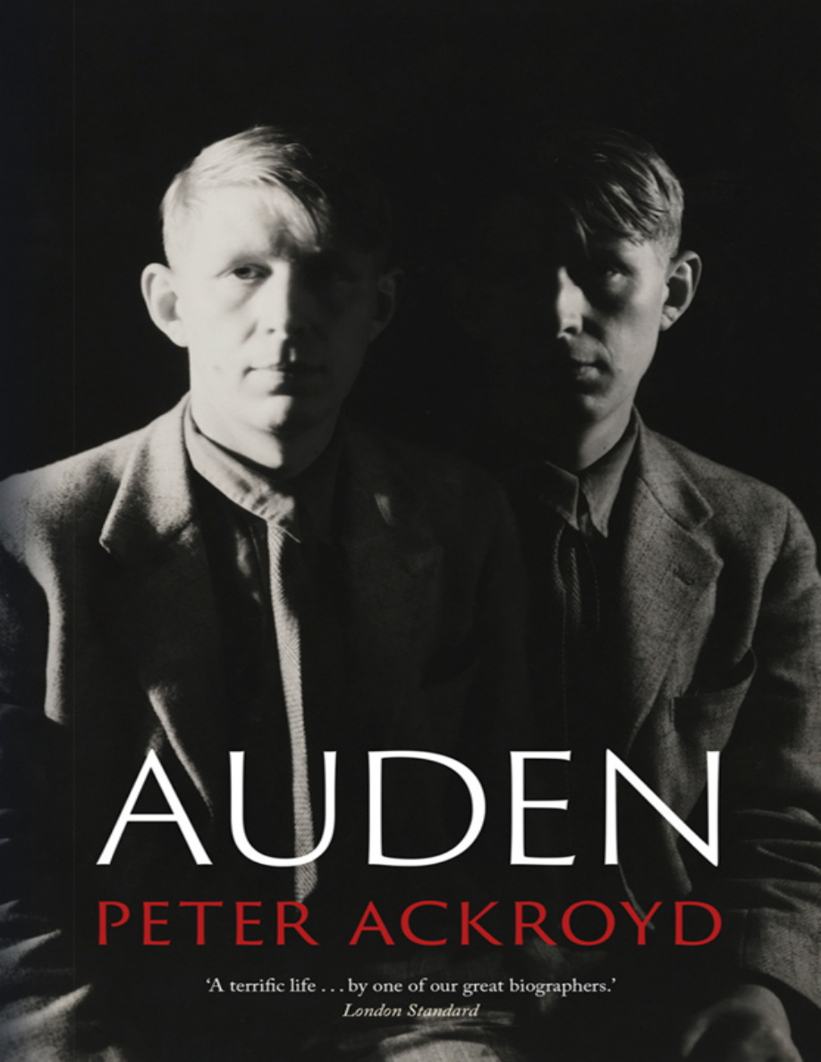 Auden Peter Ackroyd Kitap Kapağı