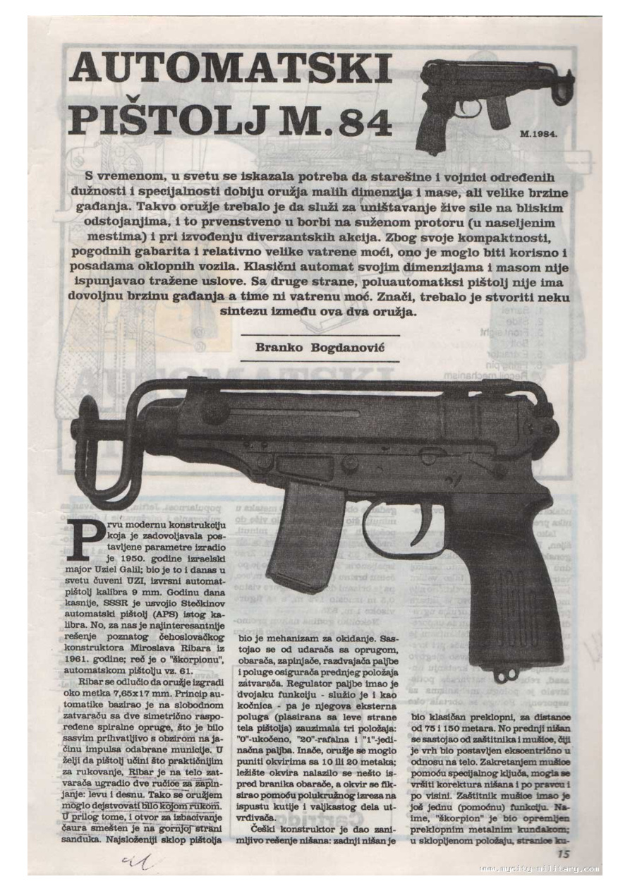 Automatski pištolj M84 PDF Download