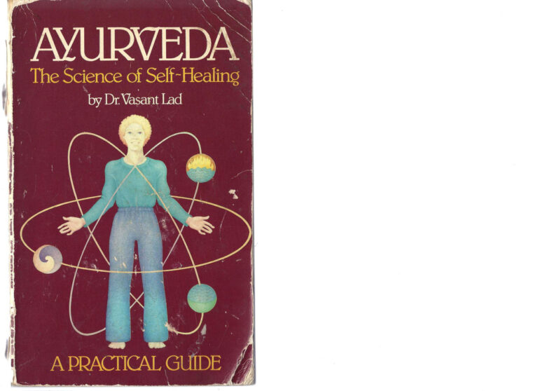 Ayurveda The Science of Self healing Dr Vasant Lad Kitap Kapağı