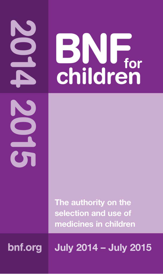 BNF for Children 2014 2015 British National Formulary for Children Kitap Kapağı