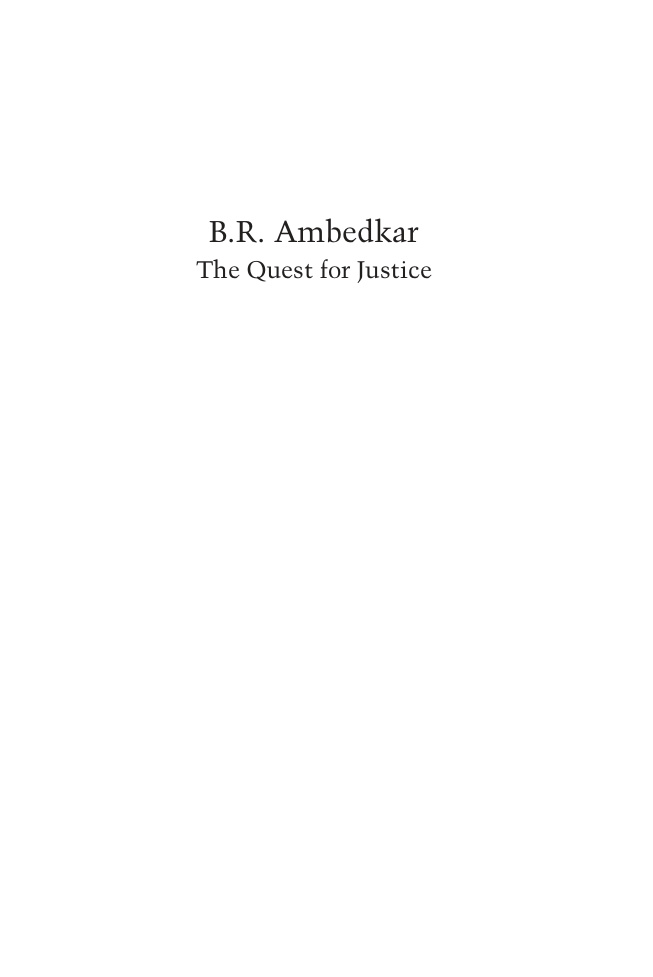 BR Ambedkar The Quest for Justice Volumes 1-5 PDF Download