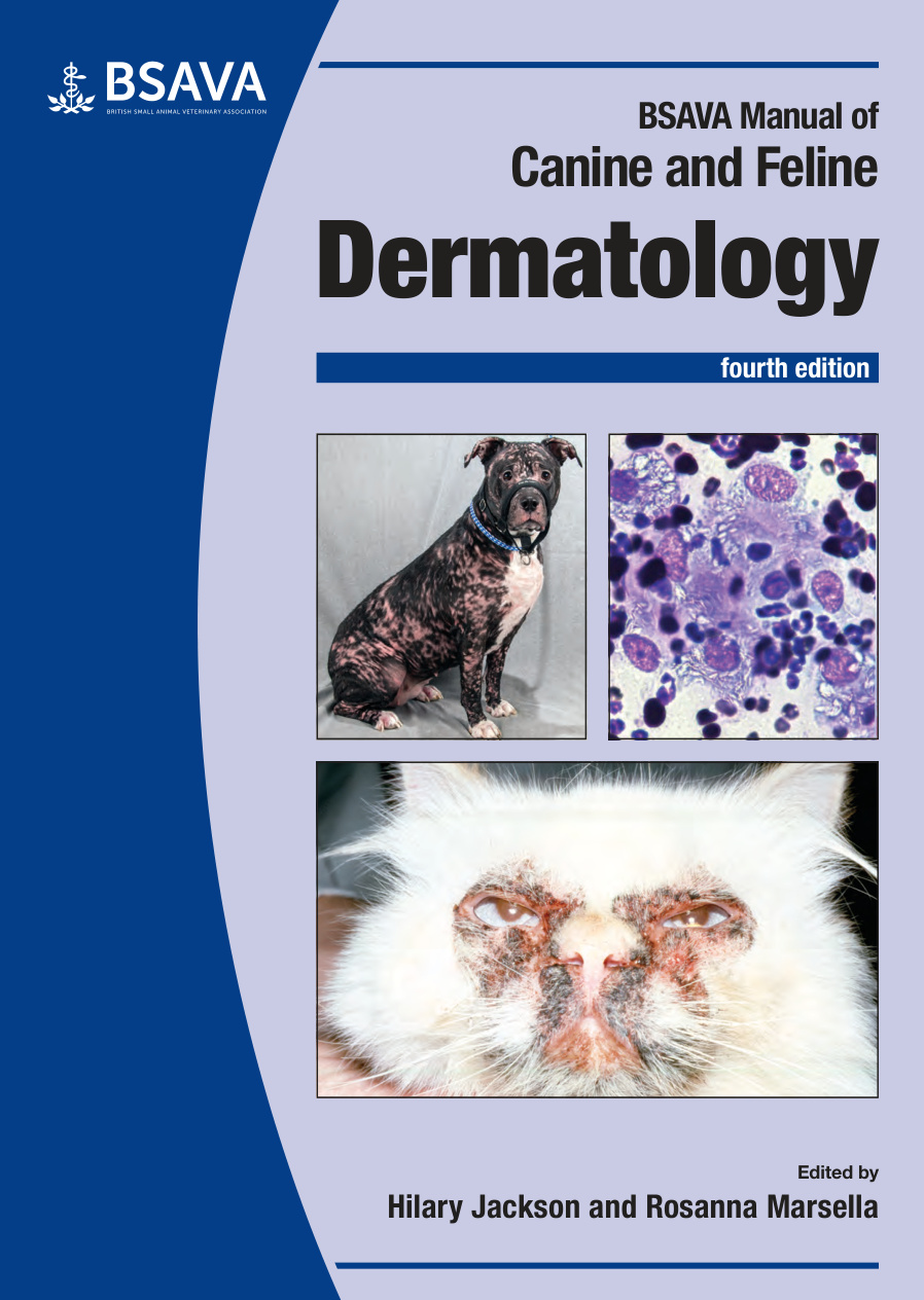 BSAVA Manual of Canine and Feline Dermatology 4th edition Hilary A Jackson and Rosanna Marsella Kitap Kapağı