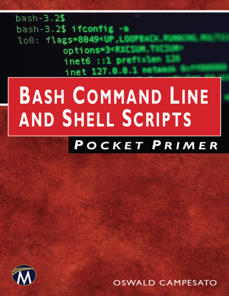 Bash Command Line and Shell Scripts Pocket Primer Oswald Campesato Kitap Kapağı