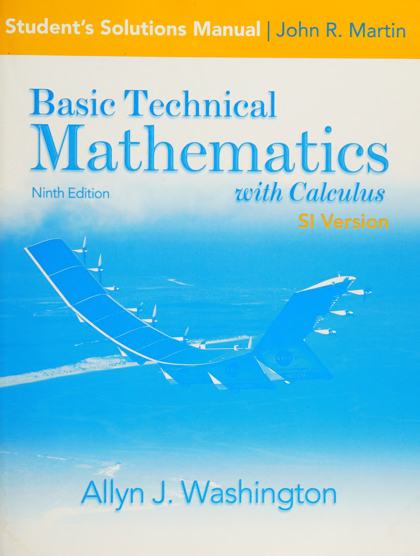 Basic Technical Mathematics with Calculus (Solutions Manual) PDF Download