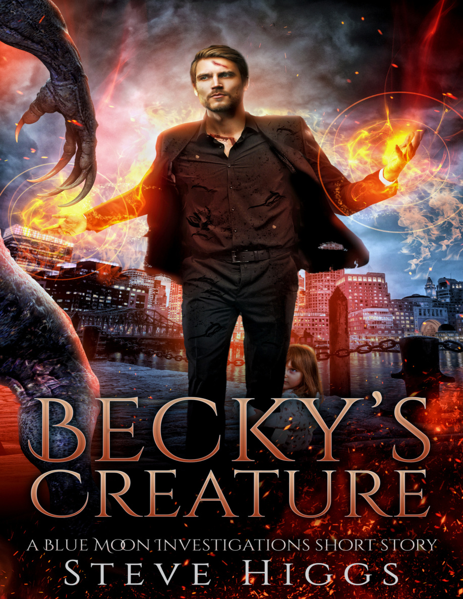 Beckys Creature Blue Moon Investigations Steve Higgs Kitap Kapağı